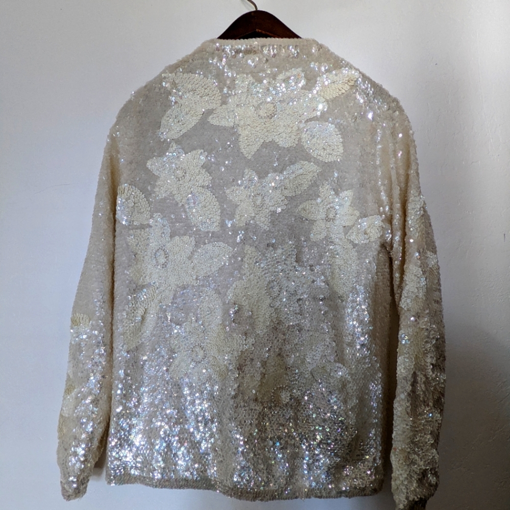 Vintage all over sequin cardigan